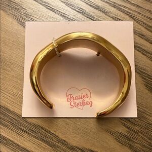 Frasier Sterling Gold Cuff Bracelet - NWT